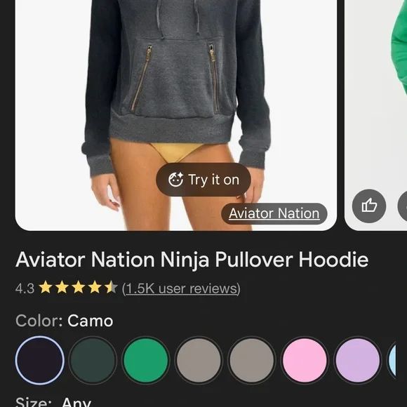Aviator Nation Gray Hoodie - Picture 7 of 7